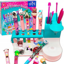 FABRYKA DŁUGOPISÓW WIELKI ZESTAW KREATYWNY DLA DZIECI DZIECKA AKCESORIA