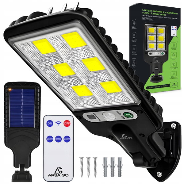 Lampa uliczna ARSA GO 200 W 700 lm zasilanie solarne