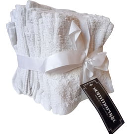 Małe ręczniki bawełniane białe 30x30 -komplet 12 sztuk