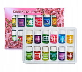 NAWILŻACZ POWIETRZA DYFUZOR ZAPACHOWY AROMATERAPIA + OLEJKI ETERYCZNE x12