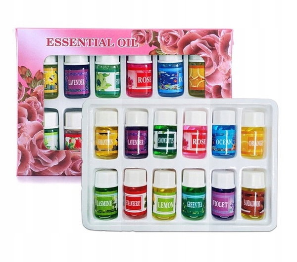 NAWILŻACZ POWIETRZA DYFUZOR ZAPACHOWY AROMATERAPIA + OLEJKI ETERYCZNE x12