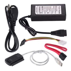 ADAPTER DYSK DYSKÓW UNIWERSALNY ATA IDE 2.5" 3.5" SATA USB 2.0 ZASILACZ 2A