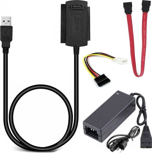 Adapter Retoo USB SATA ATA IDE 2.5/3.5 do dysków z zasilaczem