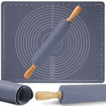 STOLNICA SILIKONOWA + WAŁEK COOKIE-SET