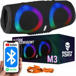 GŁOŚNIK BEZPRZEWODOWY BLUETOOTH RGB M3 CZARNY