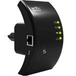WZMACNIACZ SYGNAŁU WIFI WYGIĘTY W02 czarny