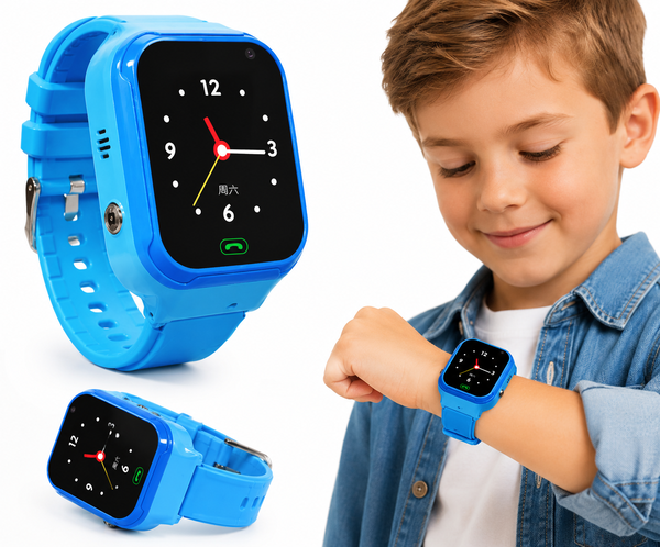 Smartwatch dla dzieci niebieski LT36 4G na kartę SIM uniwersalny dziecięcy