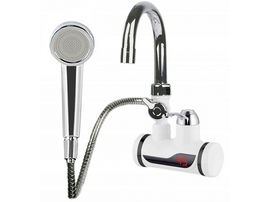 Przepływowy podgrzewacz wody prysznic kran ścienny