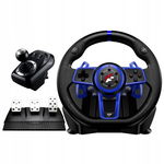 F111 FLASHFIRE Kierownica 900° PC/PS5/Switch z wibracjami 3 pedały 6 biegów