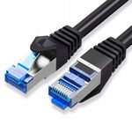Patchcord Montis S/FTP 6a RJ45 / RJ45 15 m czarny