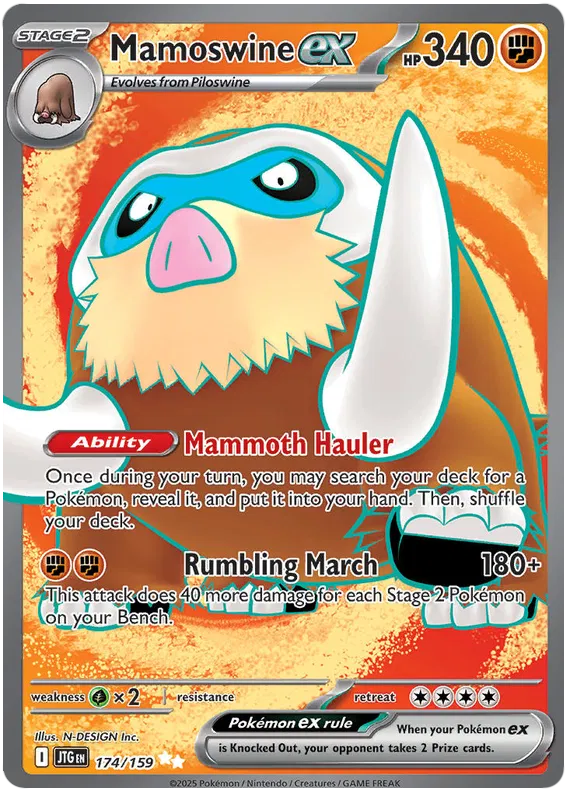Mamoswine ex (JTG 174/190) EX Journey Together