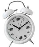 Zegar Budzik Eachui Biały 12,2Cm Ds802 (B401)
