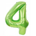 Unisun Balon Foliowycyfra 4 100 Cm Zielony (B4047)