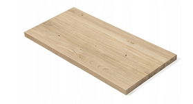 Lectus Blat Drewniany Dębowy Lity B/B 120X50X3 Cm Surowy 2 Sztuki (D1575)