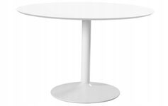 Stół Okrągły Ibiza 110 Cm Biały (D1621)