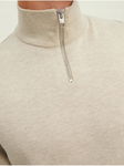 Jack&Jones Sweter 12189339 Beżowy Golf Rozmiar M (U44)