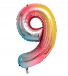 Balon Foliowy Cyfra 9 Tęczowy 32 Cale 80Cm (19)