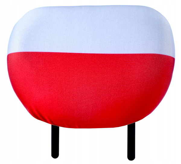 Koszulki na Zagłówki Samochodowe - Biało-Czerwone, Patriotyczne, Uniwersalne 4g