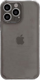 Etui iPhone 13 Pro Max Matowe Transparent Black Anti-Fingerprint Slim