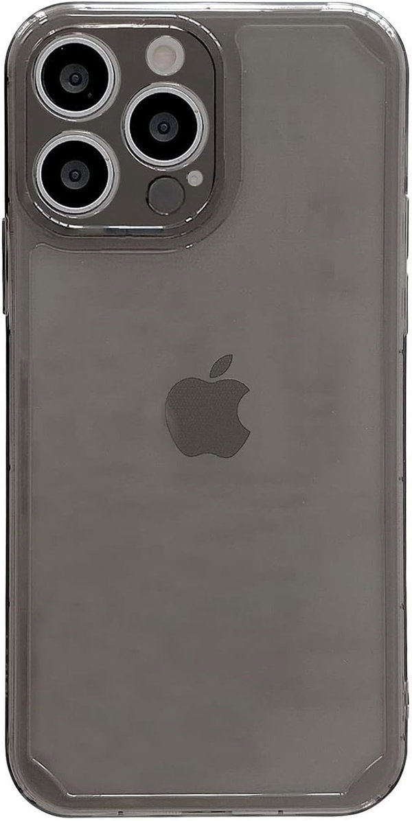 Etui iPhone 13 Pro Max Matowe Transparent Black Anti-Fingerprint Slim