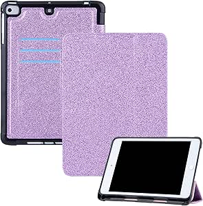 Etui Biznesowe iPad Mini 5/4/3/2/1 z Kieszenią na Karty i Stojakiem Fioletowe