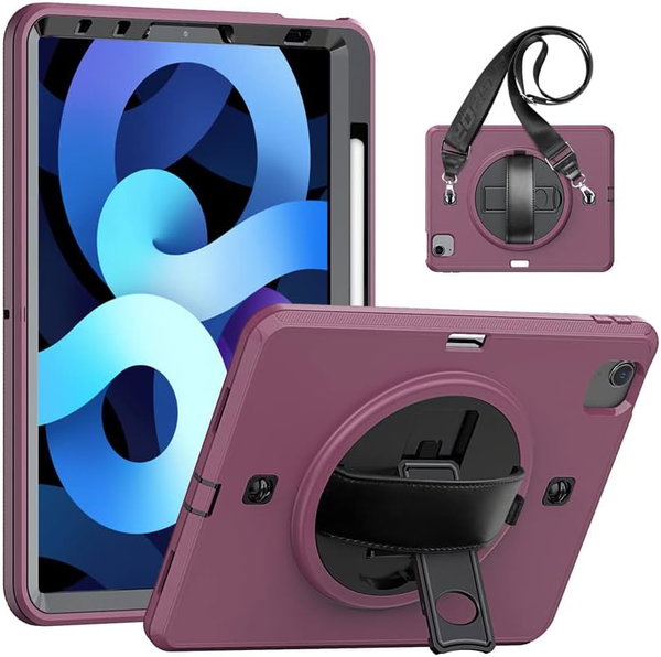 Etui Pancerne iPad Mini 4 / 5 (7.9") - Obrotowy Stojak 360° Pasek