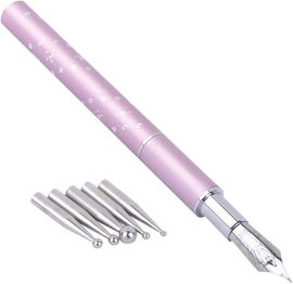 Stylograf do zdobień + 5 końcówek PIÓRO CYRKONIE narzędzie do punktowania