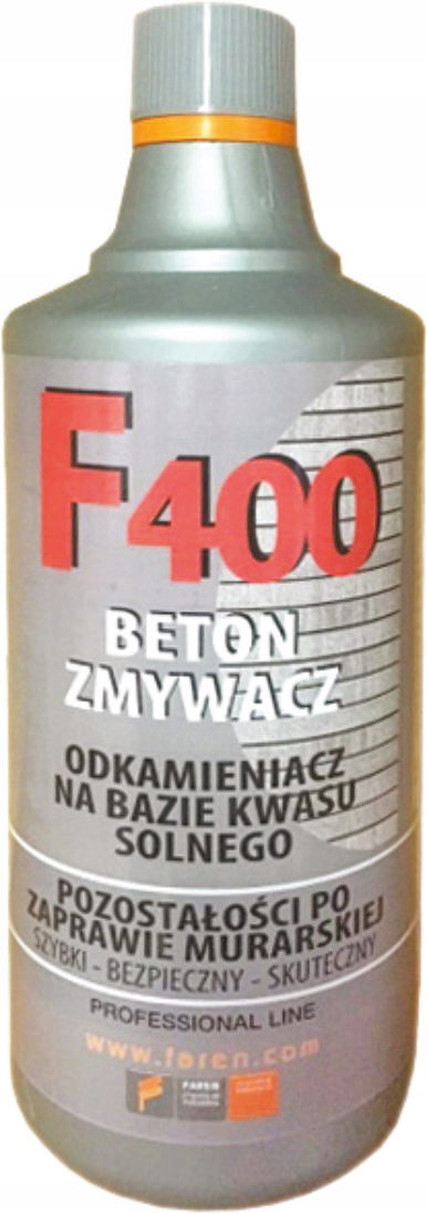 FAREN F400 1L ZMYWACZ DO BETONU, BRUK, CZYSZCZENIE PO ZAPRAWIE MURAR MELT