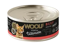 WOOLF WILD CAT ULTIMATE CAN BEEF PATE MOKRA KARMA DLA KOTA WOŁOWINA 85g