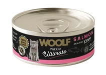 WOOLF WILD CAT ULTIMATE CAN KITTEN SALMON PATE MOKRA KARMA DLA KOTA KOCIAK 85g