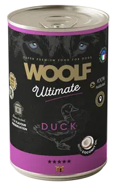 WOOLF ULTIMATE DOG CAN DUCK&COCONUT OIL 400g