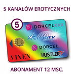 Karta erotyczna Usługa dostępu XXX ASTRA 5+ 5kanałów na 12 miesięcy VCC6