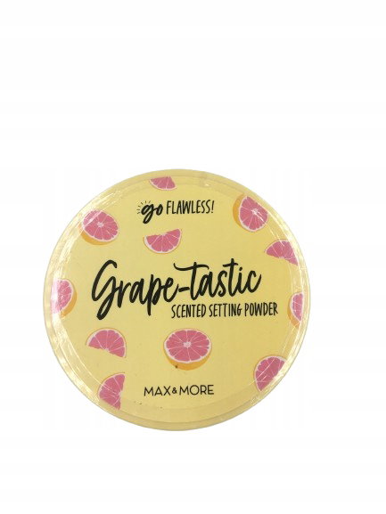 Puder scalający Sypki Matowy Transparentny Max & More GRAPE-TASTIC 22 gram