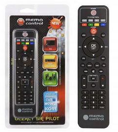 Pilot uniwersalny inteligentny samouczący TV DVBT Wiwa KORR MC-003 czarny