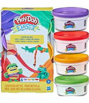 Play Doh Ciastolina Elastix 4-PAK E9863 MIX KOLORÓW SUPER ZABAWA DLA DZIECI