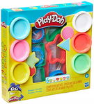 PLAY DOH CIASTOLINA FIGURY GEOMETRYCZNE 6 TUBEK NA PREZENT DLA DZIECI DUŻY