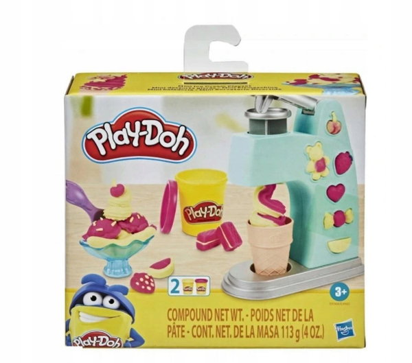 PLAY-DOH CIASTOLINA MINI CLASSICS FABRYKA LODÓW ZABAWKA + 2 TUBKI MIX MAS