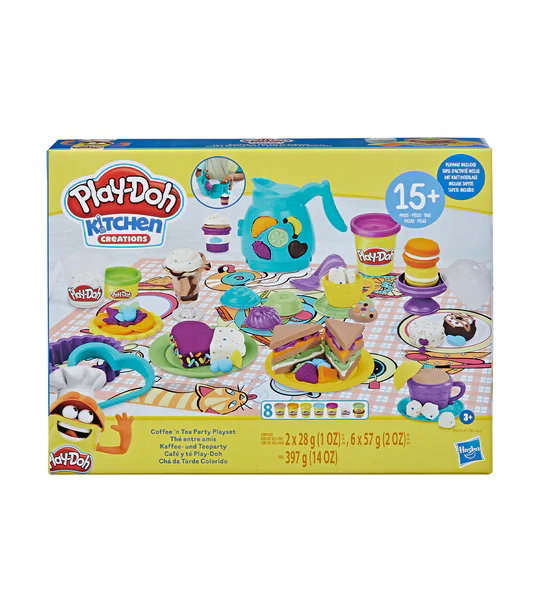 Play-Doh Ciastolina Zestaw CZAS NA HERBATKĘ 3+ F5751 8 TUBEK 15 ELEMENTÓW
