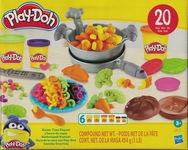 PLAY-DOH ZESTAW OBIADOWY CIASTOLINA 26 ELEMENTÓW 6 TUBEK MIX KOLORÓW F8119