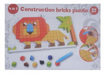 PUZZLE KONSTRUKCYJNE Układanka mozaika dla dzieci EDDY TOYS 248 ELEMENTÓW