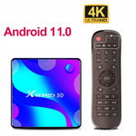 X88 PRO10 Android 11.0 TV Box 2GB 16GB ROM RK3318 NETFLIX HBO USB HDMI 4K