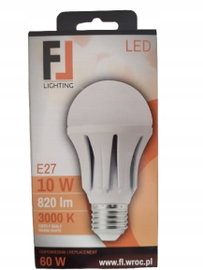 ŻARÓWKA LED E27 10W 820 lumenów 3000K ODPOWIEDNIK 60 W