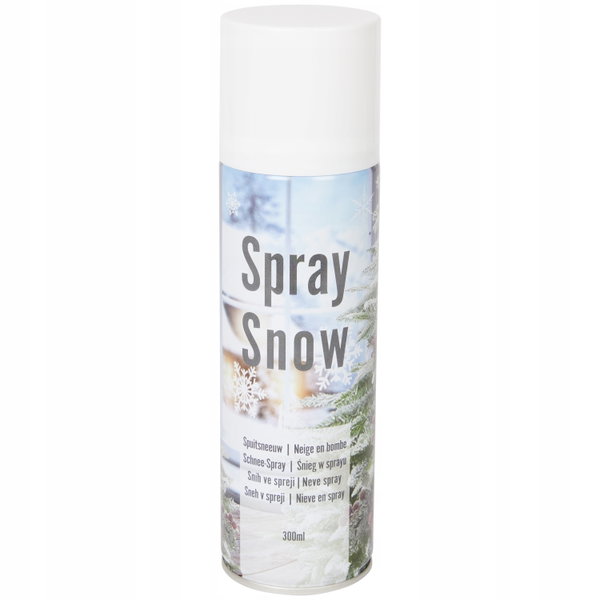 SZTUCZNY ŚNIEG W SPRAYU SPRAY WYDAJNY DO ZDOBIEŃ REALISTYCZNY BUTELKA 300ml