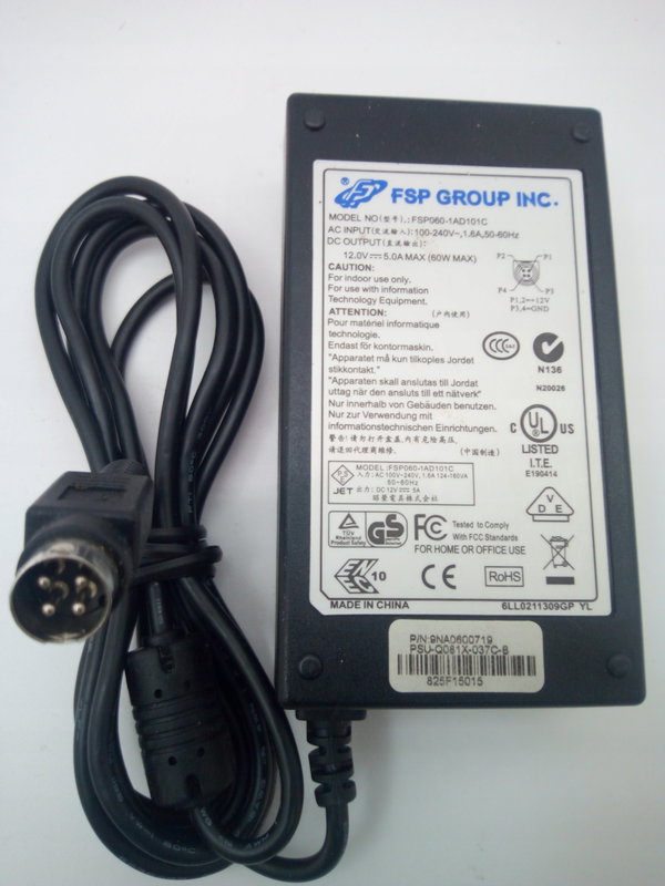 ZASILACZ MODEL FSP060-1AD101C DO DEKODERÓWN N BOX NC+ DVBT MONITORÓW 12V 5A