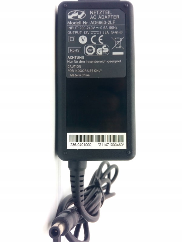 ZASILACZ PACE HD 72041 MODEL AD6660-2LF 12V 3,33A MOCNY