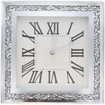 ZEGAR ŚCIENNY DIAMENTOWY SZYK GLAMOUR Wall Clock  NOWOŚĆ WYM. 34x34xm