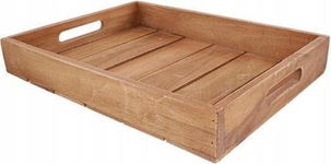 Taca z naturalnego drewna tekowego TEAK patera ekskluzywna 26 x 18 x 4,5 cm