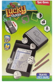 Zestaw Do Gry w Kości 2x Ołówek 5x Kostka 50x Kartka 1x Etui Toi-Toys