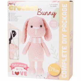 ZESTAW DO SZYDEŁKOWANIA Z WŁÓCZKI KRÓLIK BUNNY Piękne Zwierzątka na prezent