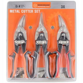 ZESTAW NOŻYC DO METALU BLACHY LEWE PROSTE PRAWE